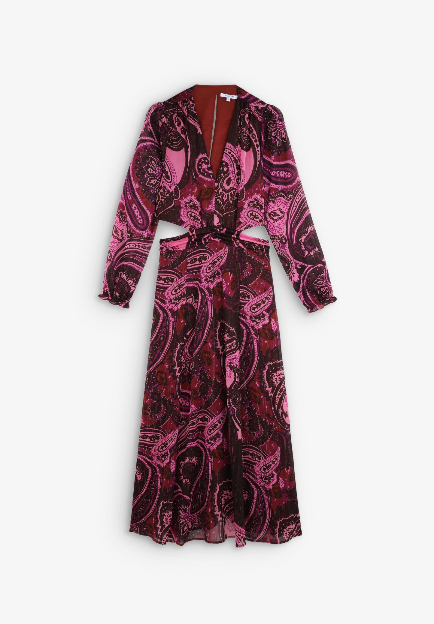 PAISLEY DRESS WITH OPENINGS