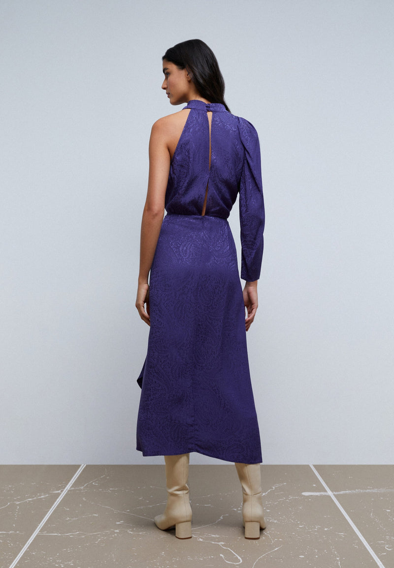 ASYMMETRIC JACQUARD DRESS