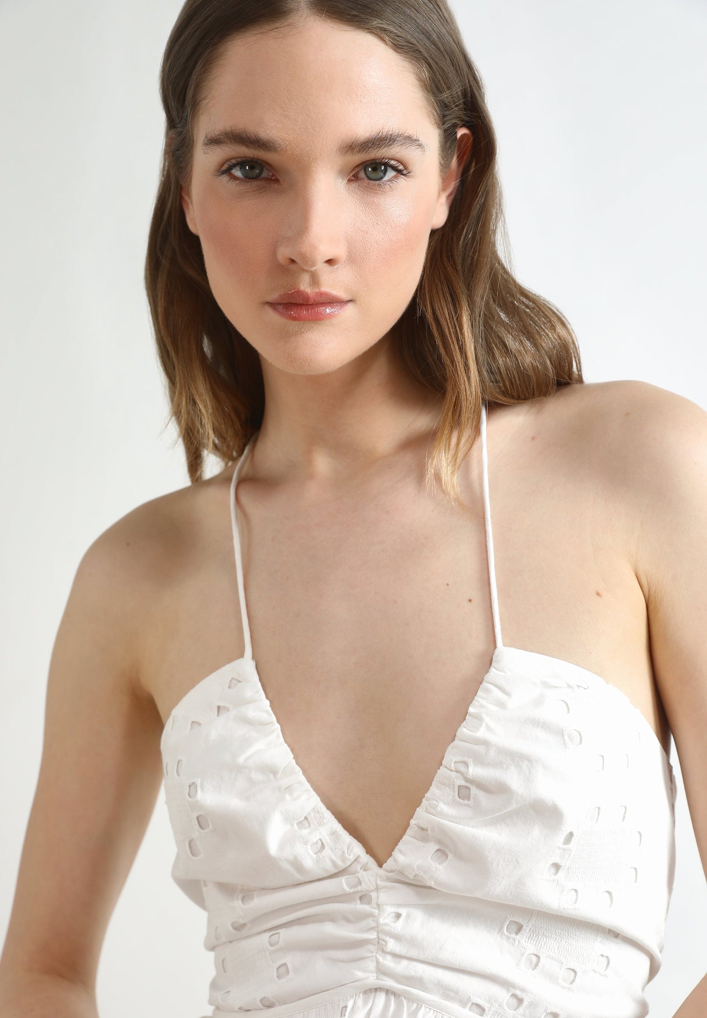 BRODERIE ANGLAISE MIDI DRESS