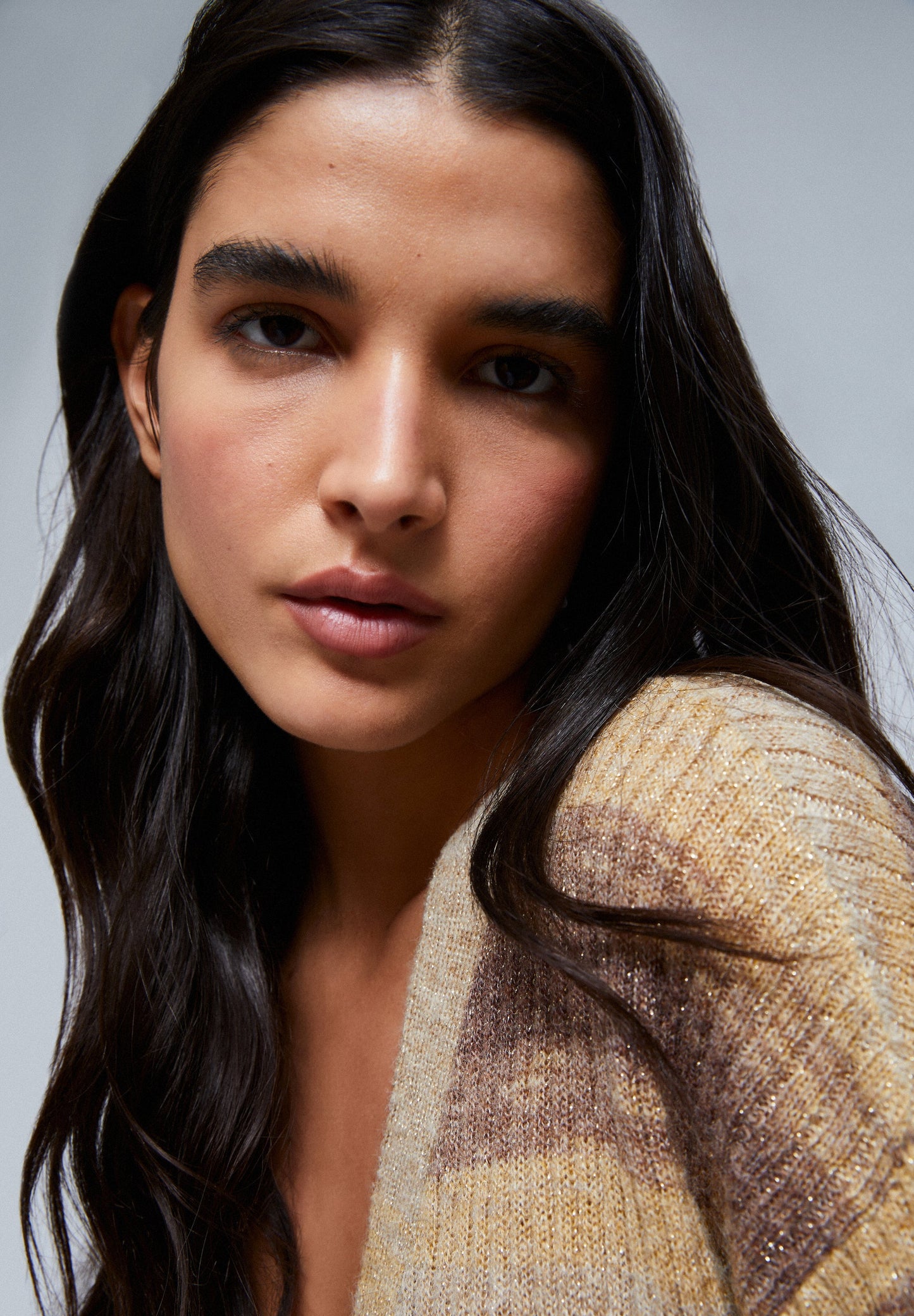 STRIPED KNIT CARDIGAN