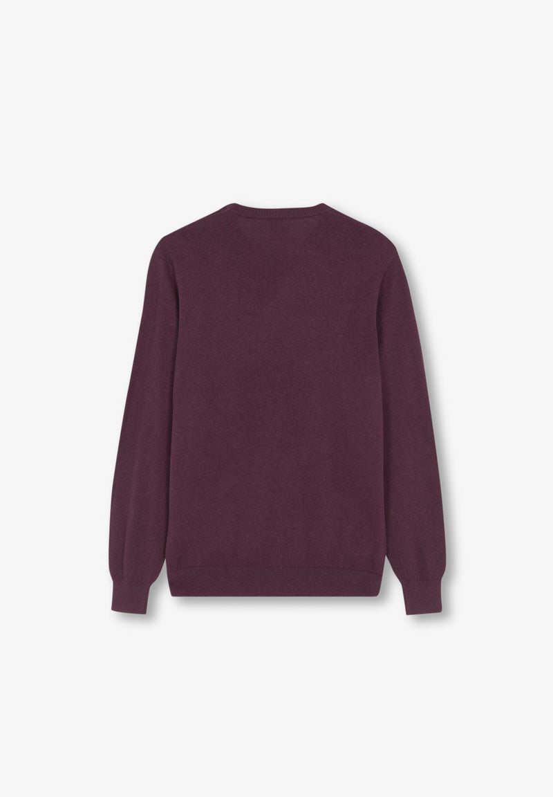 ROUND NECK SWEATER WITH SKULL