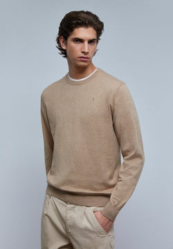 ROUND NECK SWEATER WITH SKULL