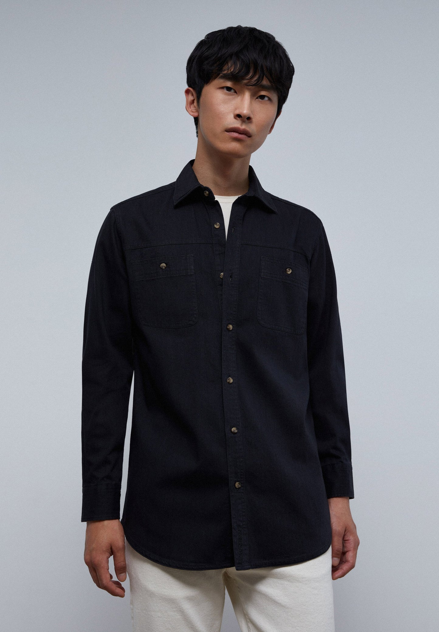DENIM SHIRT WITH POCKETS