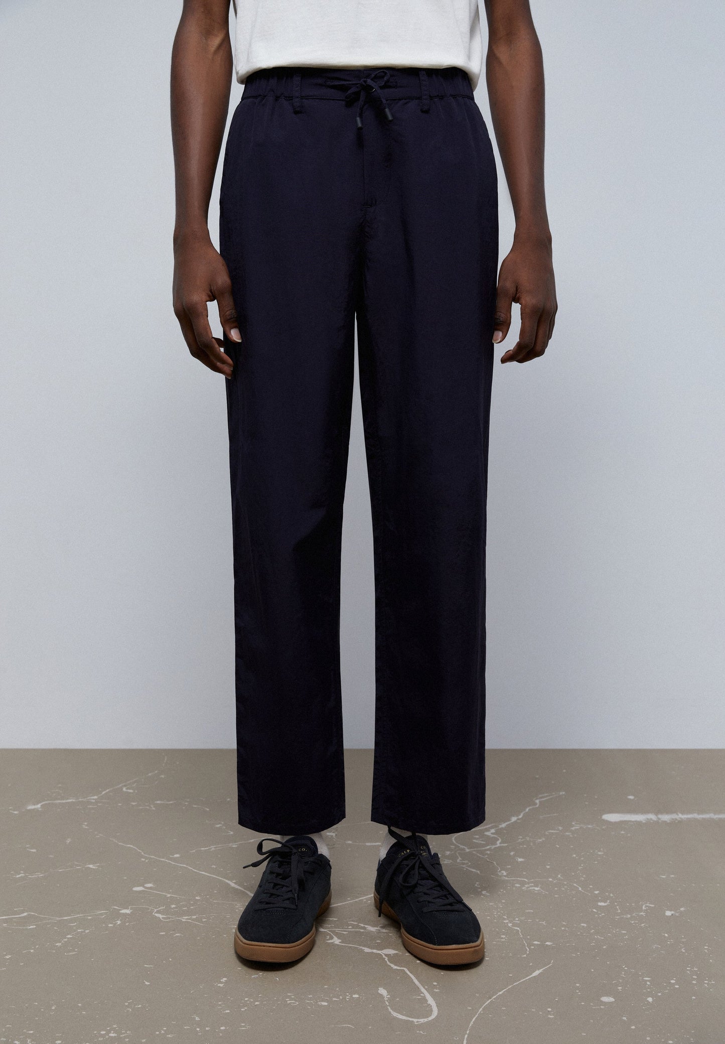 PREMIUM CROPPED DRAWSTRING TROUSERS