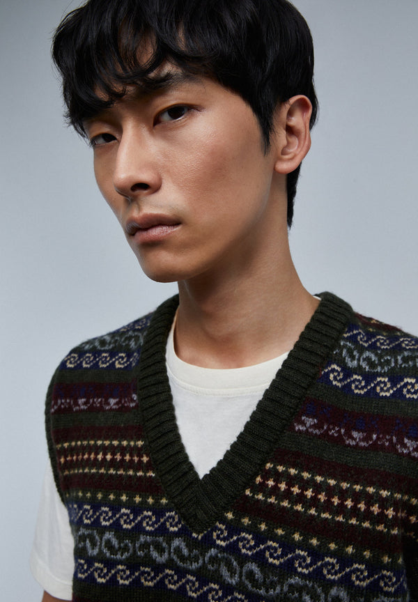WAISTCOAT WITH DOT MOTIFS