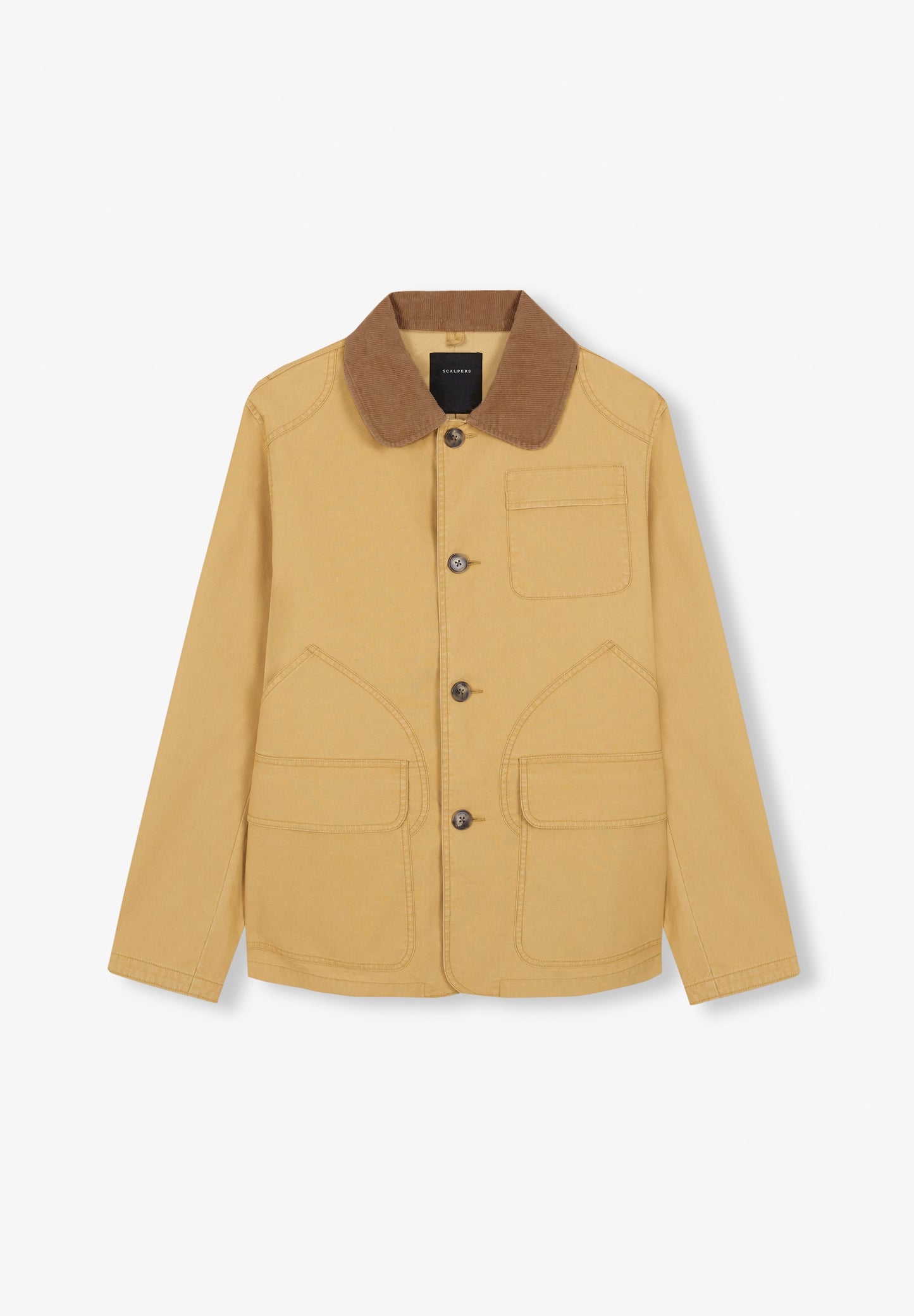 PREMIUM CONTRAST JACKET WITH CORDUROY COLLAR