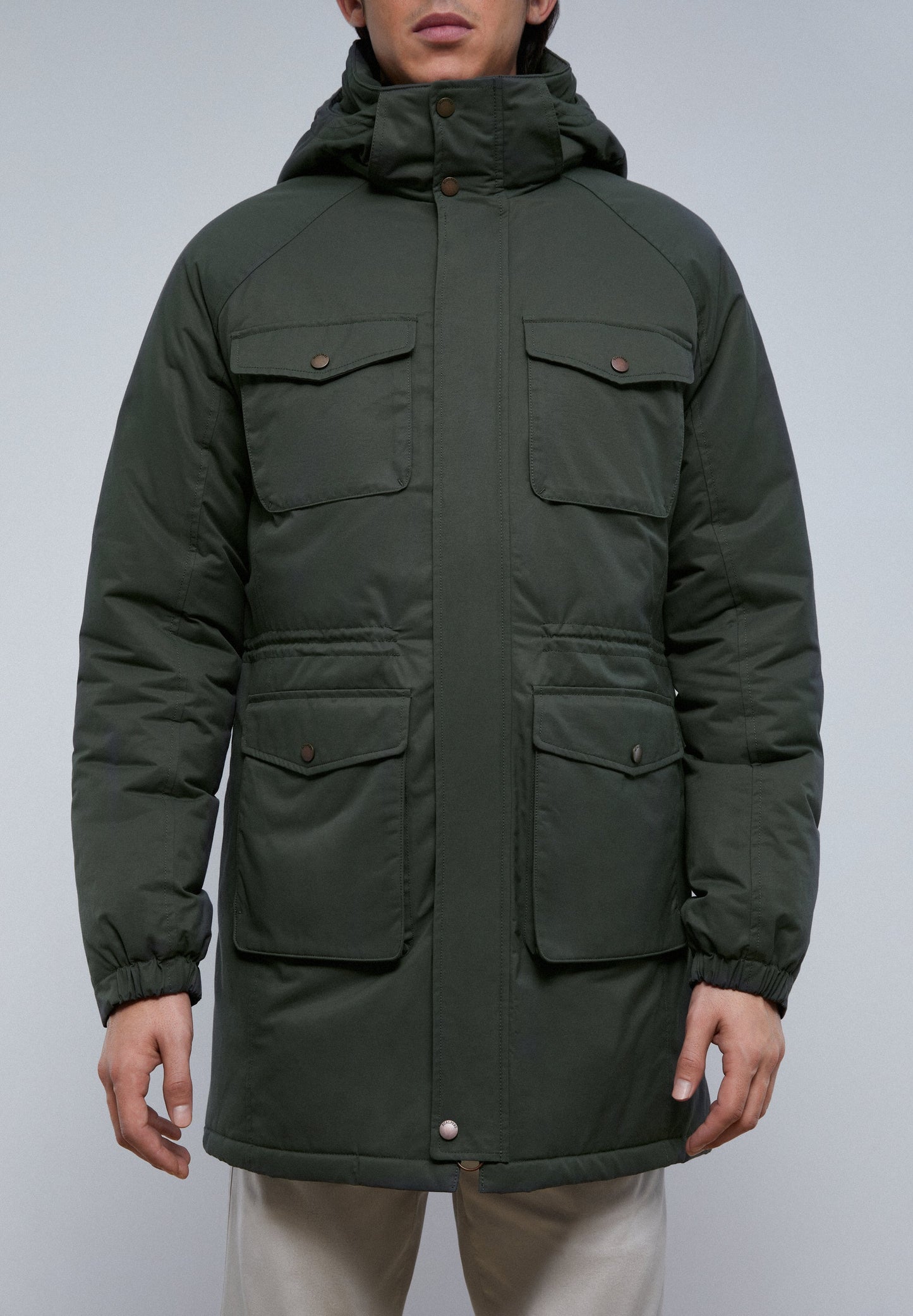 WATER REPELLENT PARKA WITH POCKETS