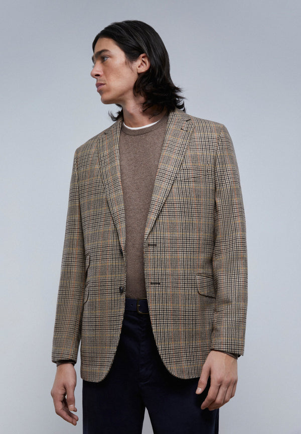 CHECKED BLAZER