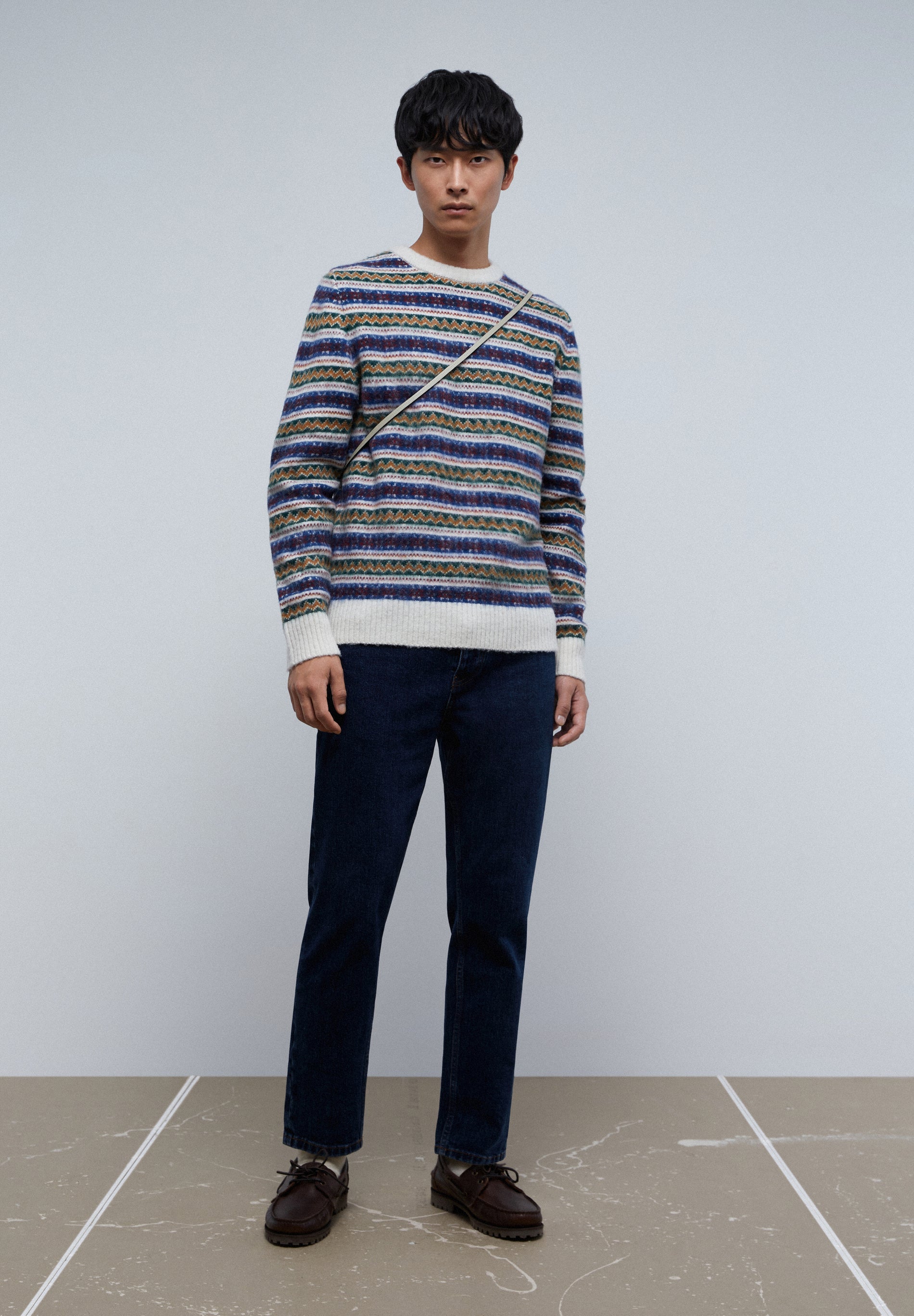 WOOL SWEATER WITH MOTIFS