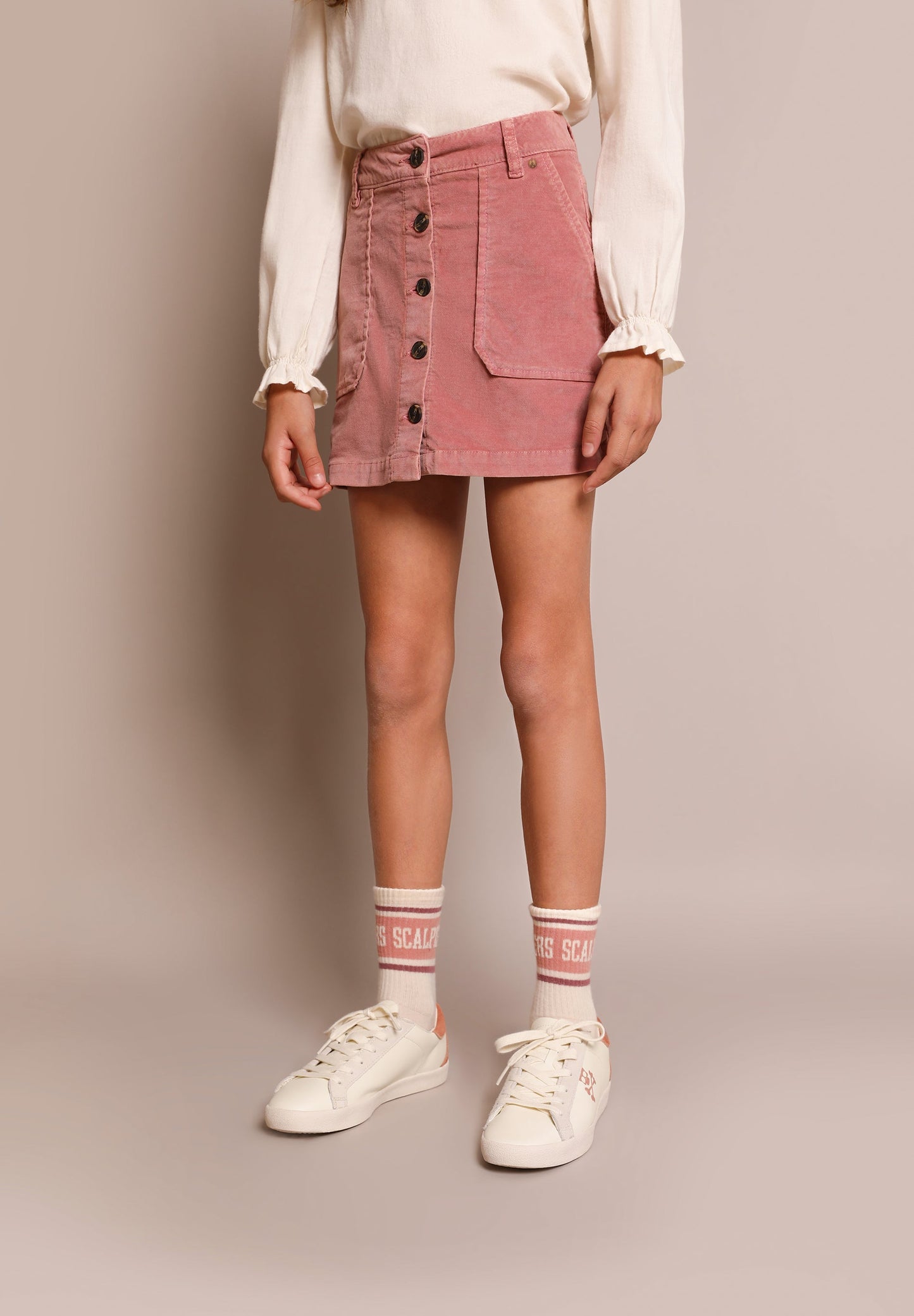 MINI BUTTONED SKIRT