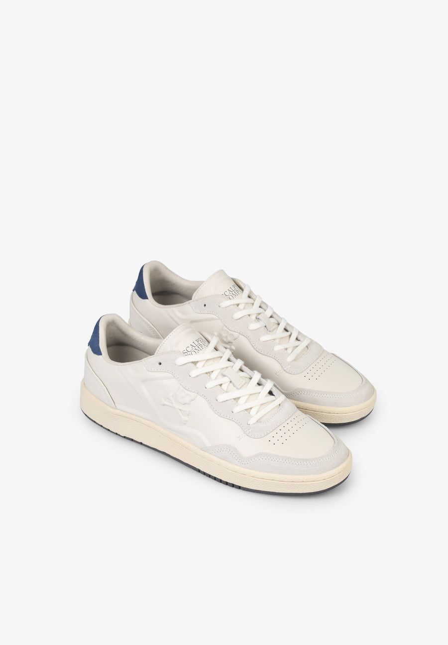 SNEAKERS IN NAPPA LEATHER WITH EMBOSSED DETAIL