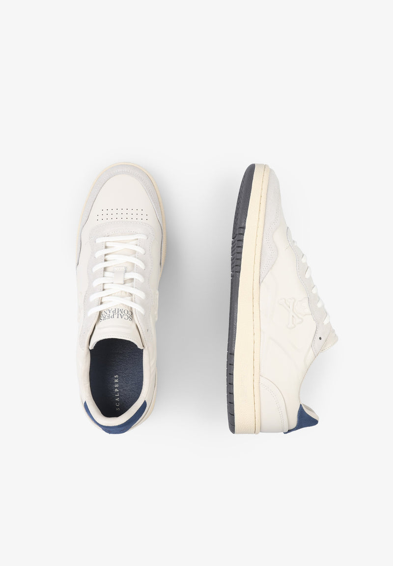 SNEAKERS IN NAPPA LEATHER WITH EMBOSSED DETAIL