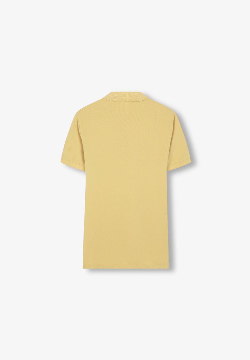 BASIC POLO SHIRT WITH SKULL DETAIL