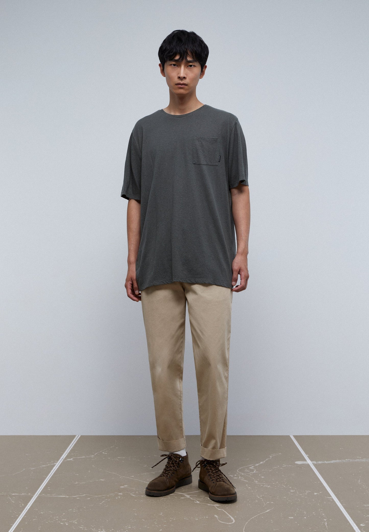 RUSTIC T-SHIRT WITH POCKET