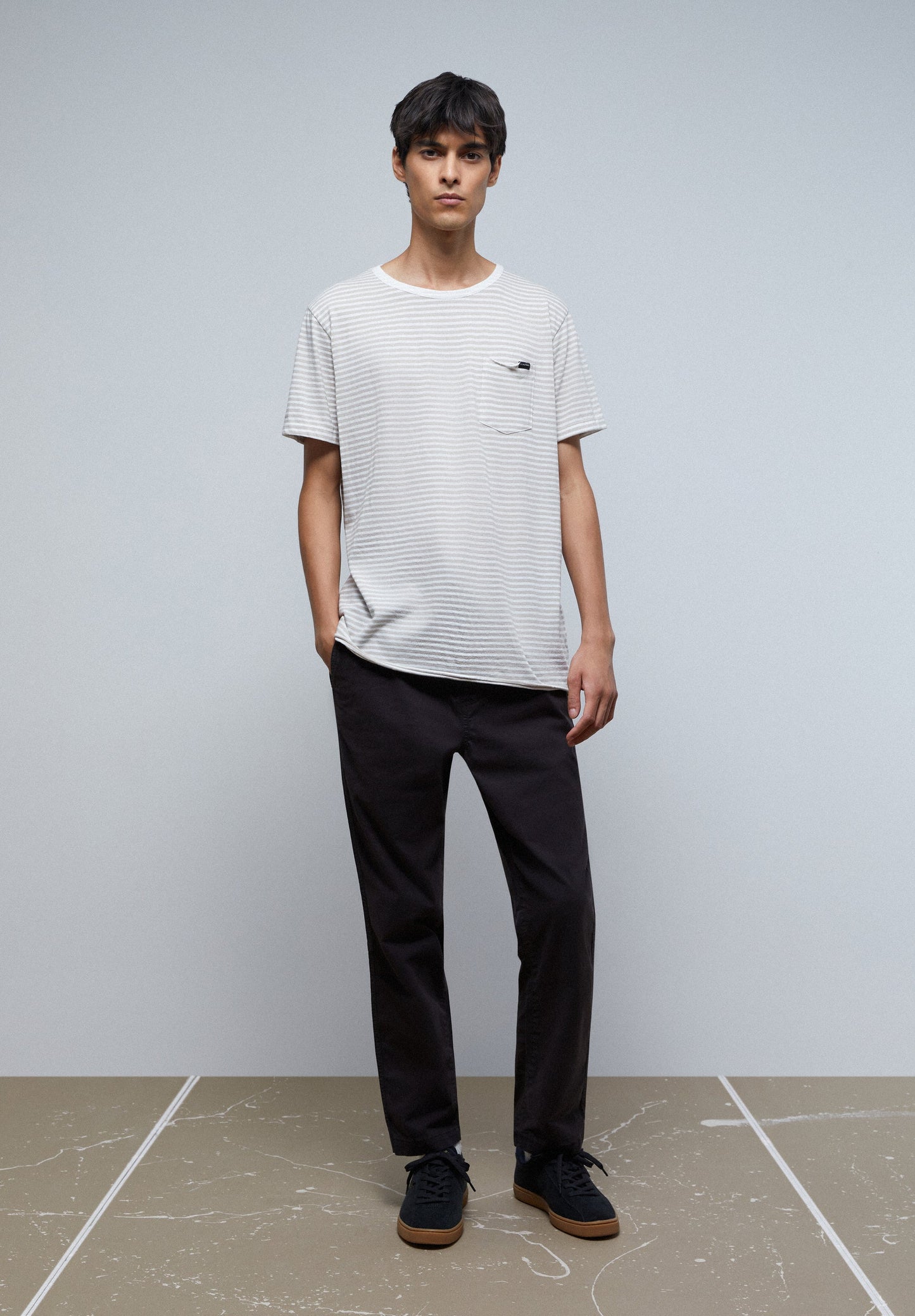 STRIPED T-SHIRT WITH POCKET