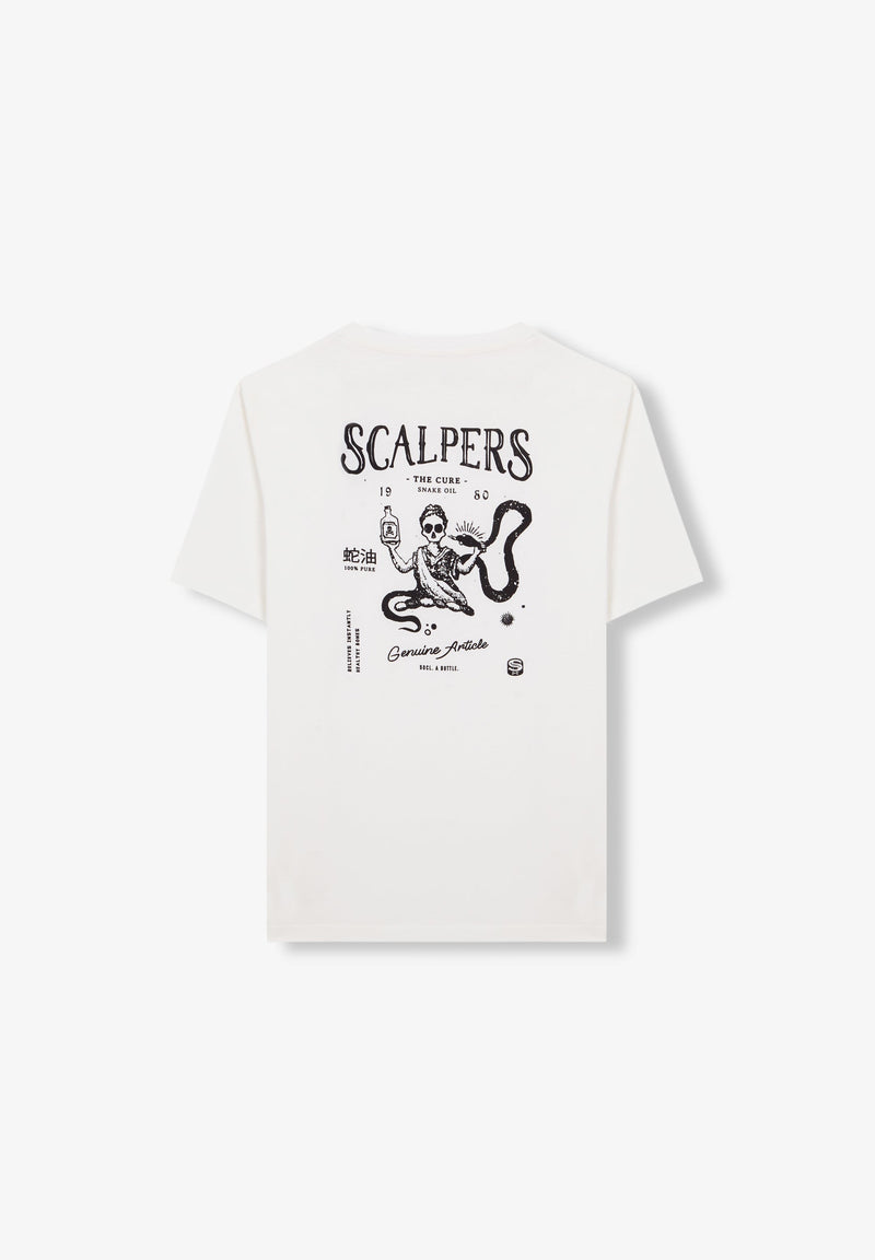 FADED T-SHIRT WITH BACK PRINT