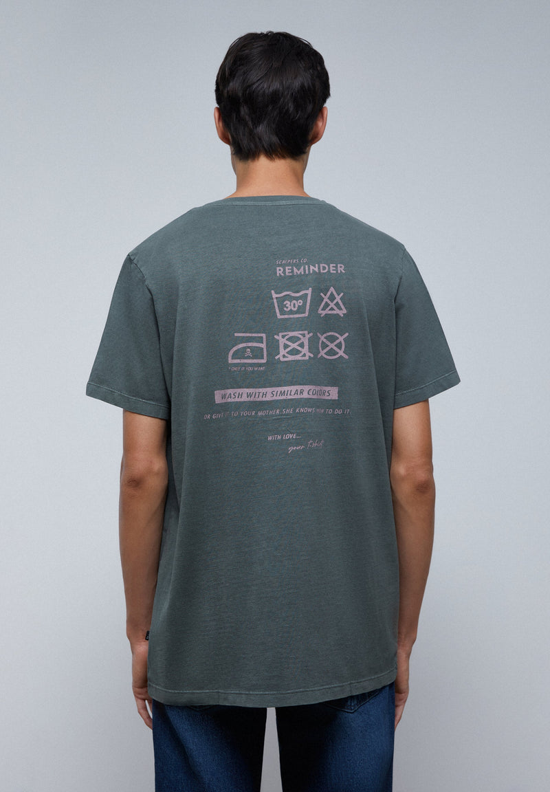 CONTRAST PRINT T-SHIRT