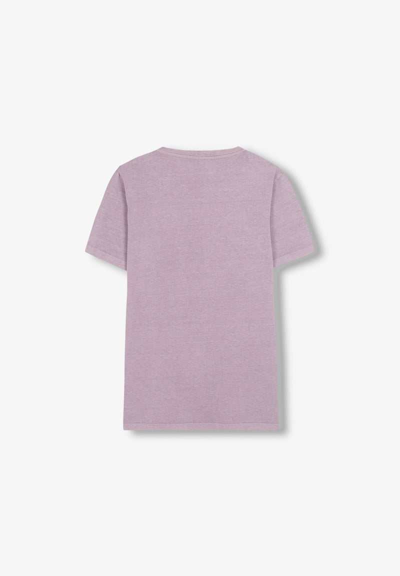 FADED T-SHIRT WITH FRONT PRINT