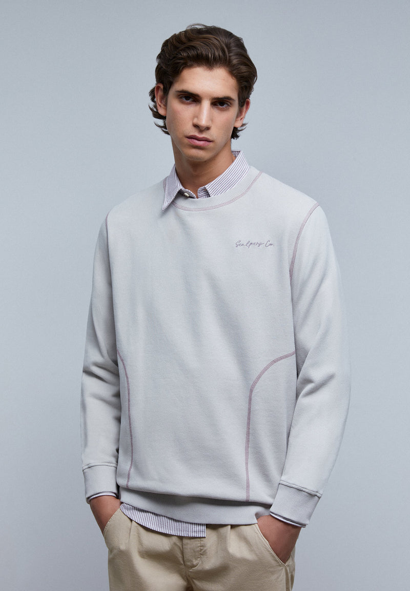 SWEATSHIRT WITH NEON SEAMS