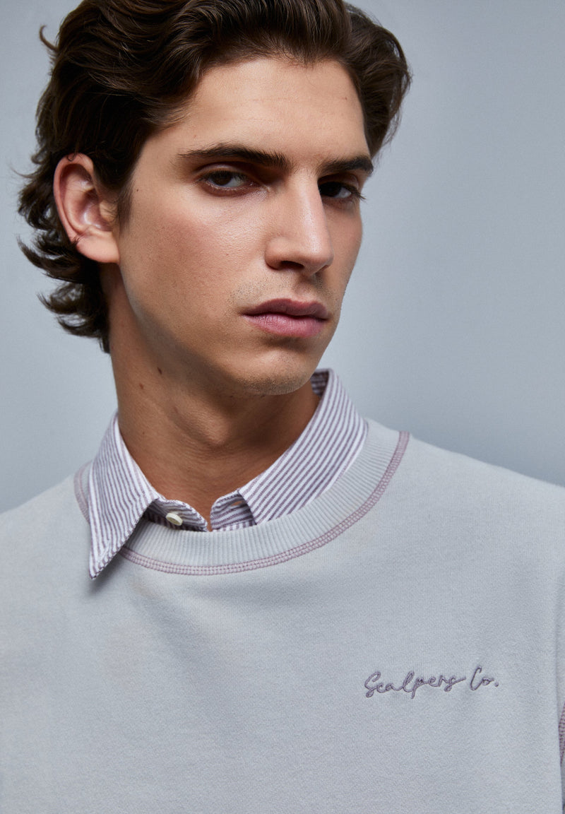 SWEATSHIRT WITH NEON SEAMS