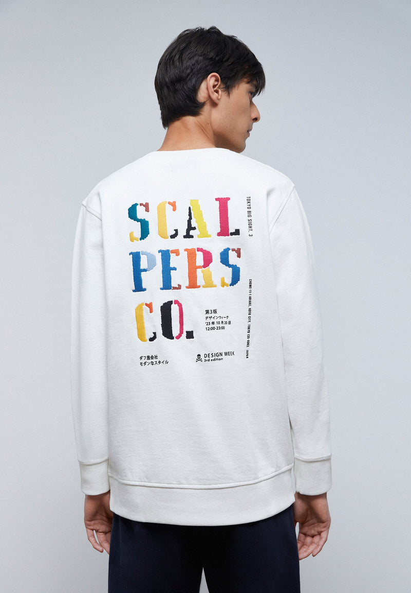 SWEATSHIRT WITH BACK EMBROIDERY