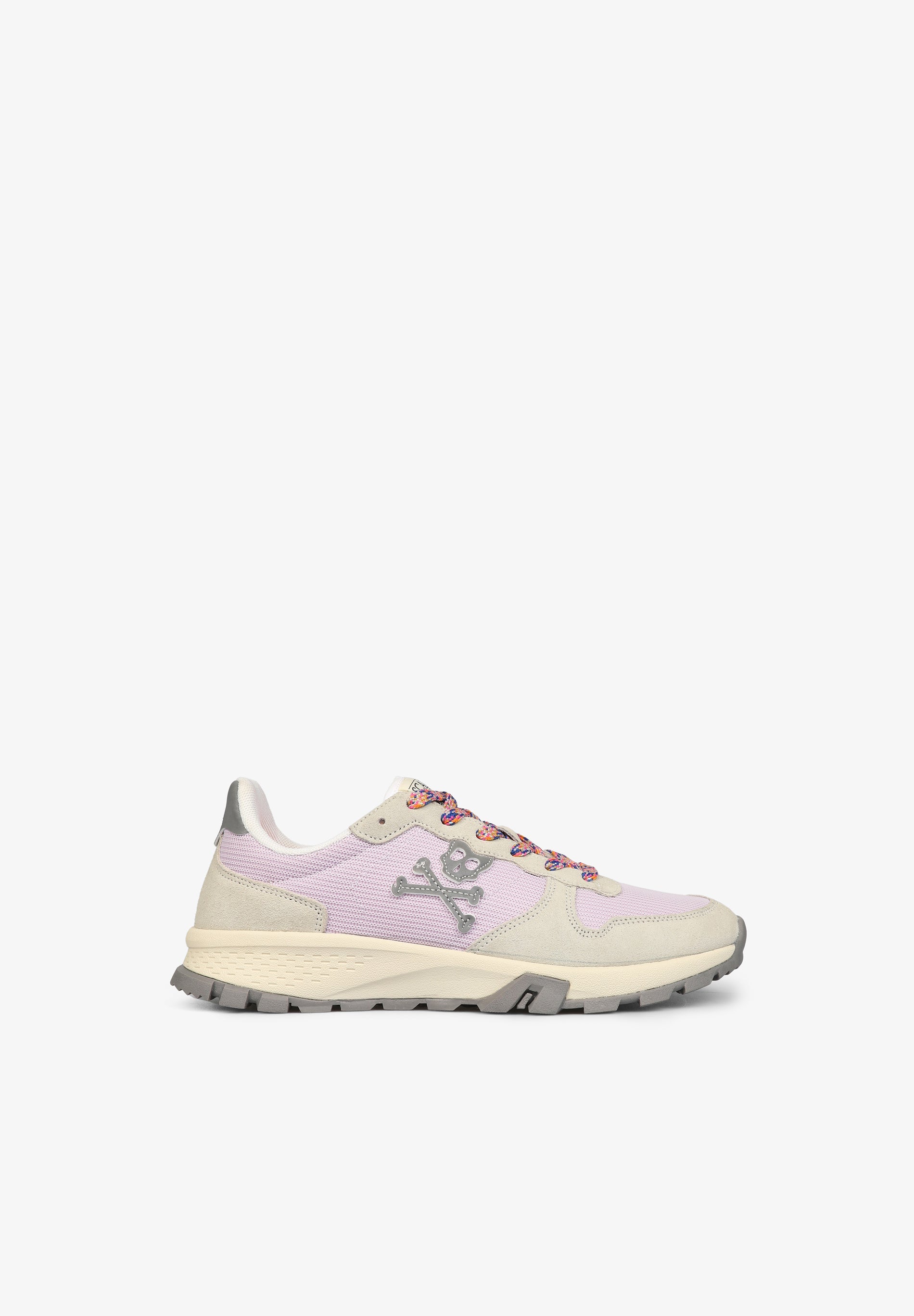 SKULL SNEAKERS WITH TRACK SOLE