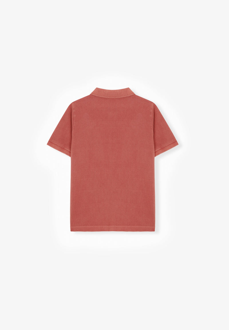 BASIC POLO SHIRT WITH SKULL DETAIL