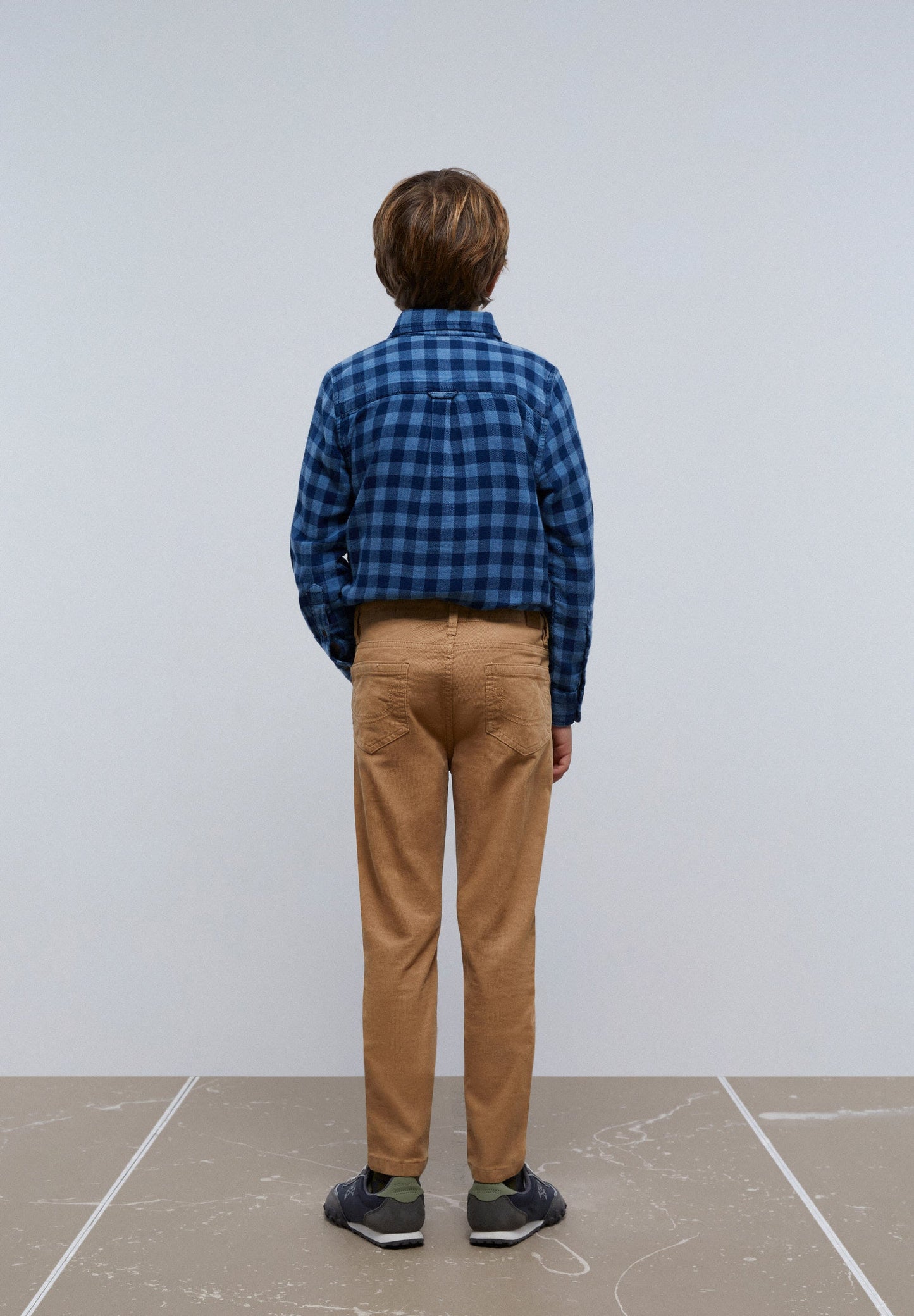 MICRO CORDUROY FIVE POCKET TROUSERS