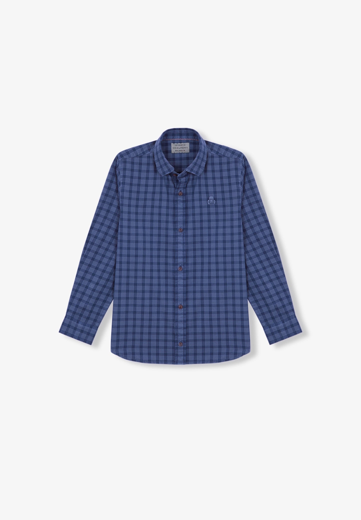 CHECK SHIRT WITH MATCHING SKULL