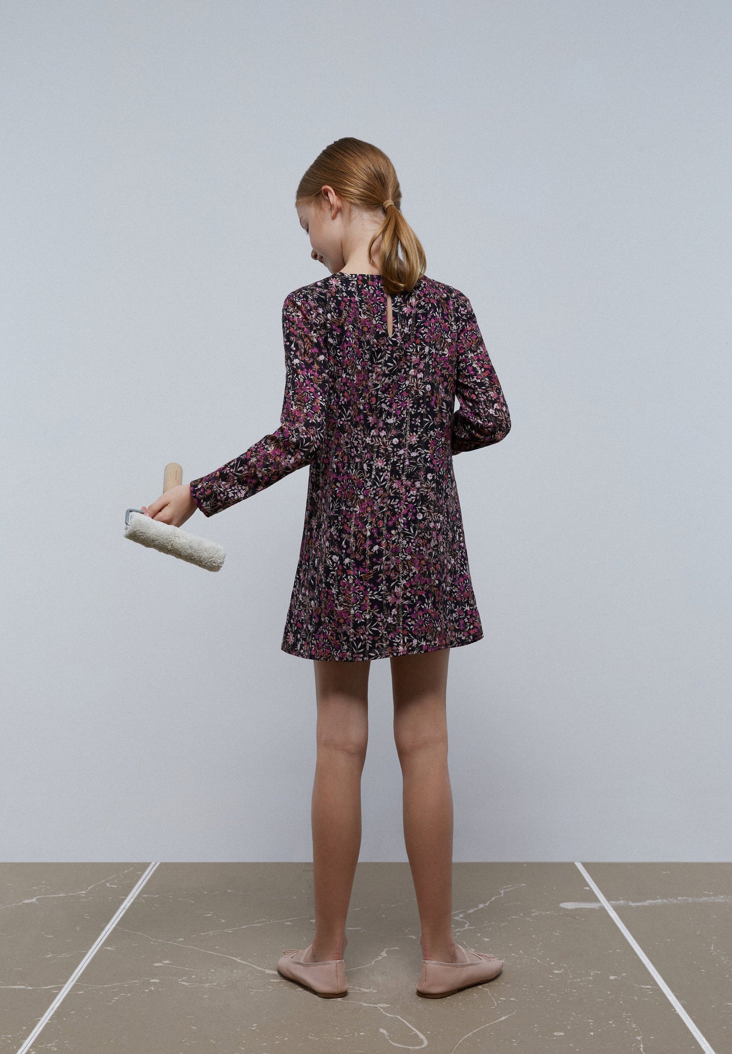 FLORAL DRESS WITH KNOT