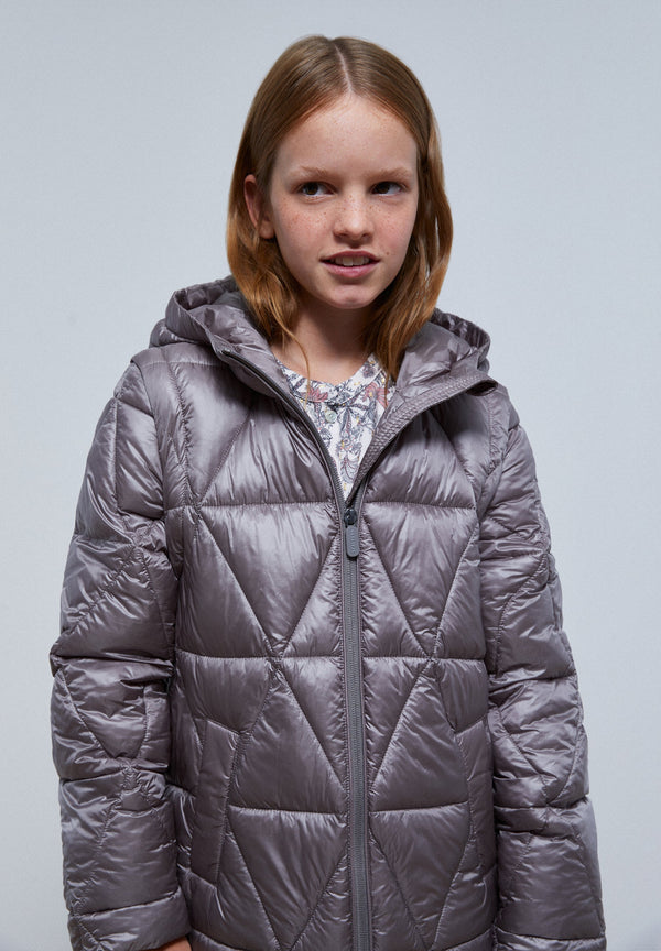 QUILTED METALLIC COAT