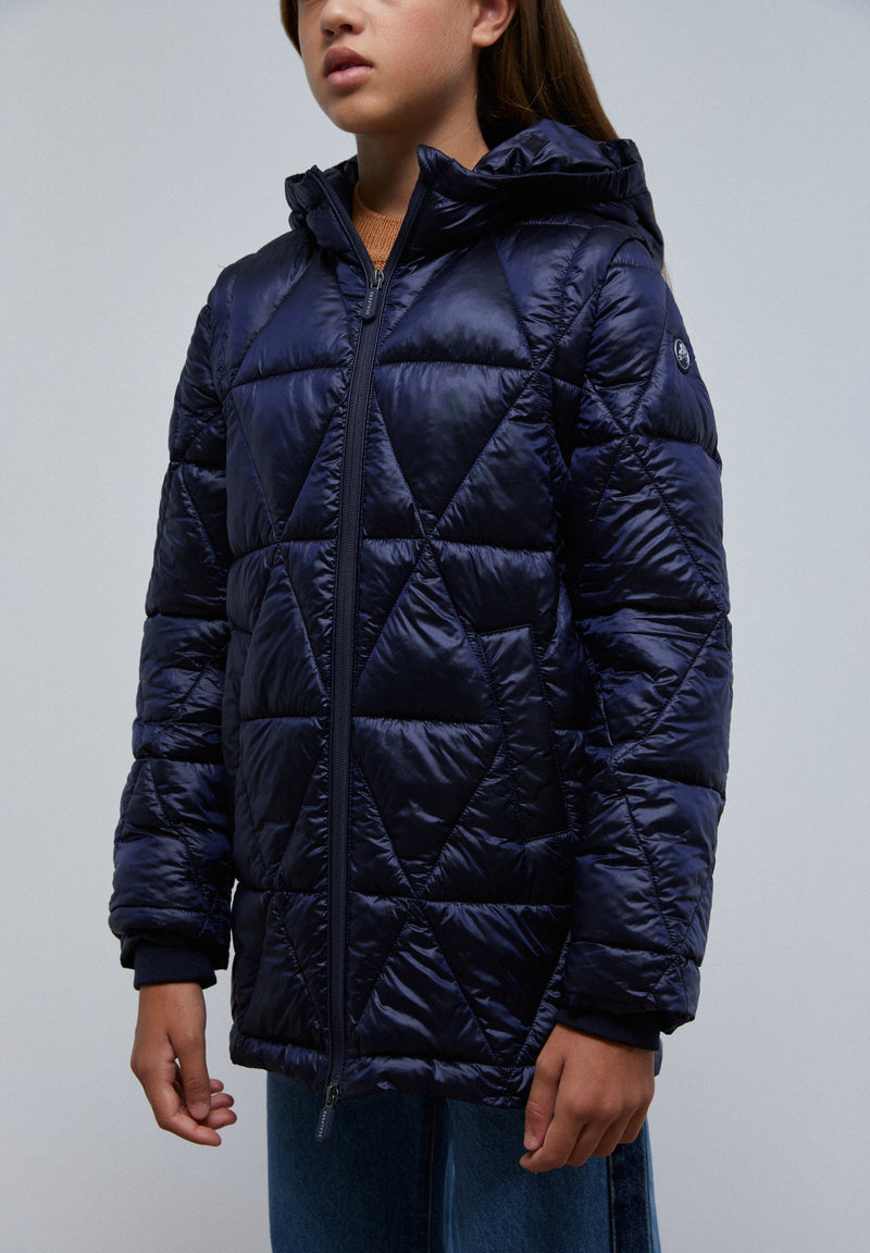 QUILTED METALLIC COAT