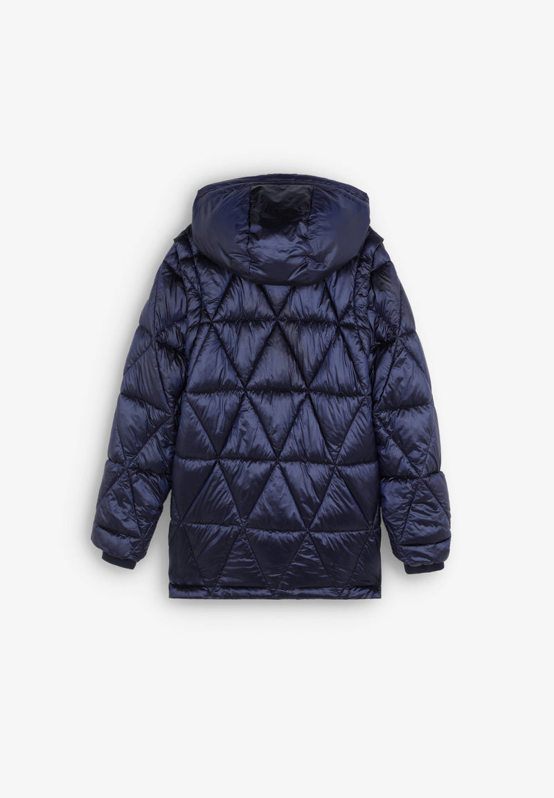 QUILTED METALLIC COAT