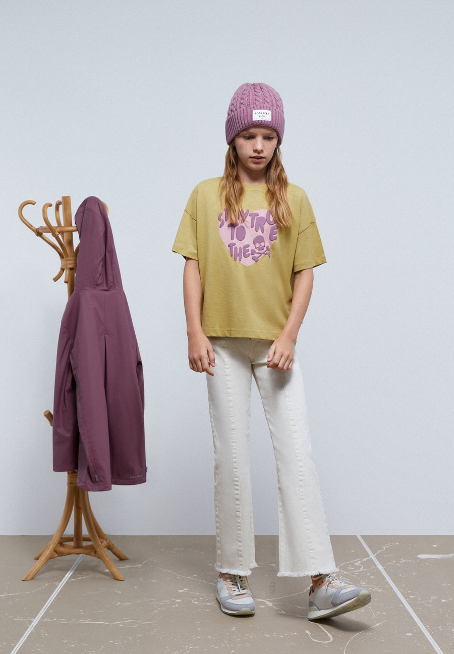 PUFF T-SHIRT WITH FRONT PRINT
