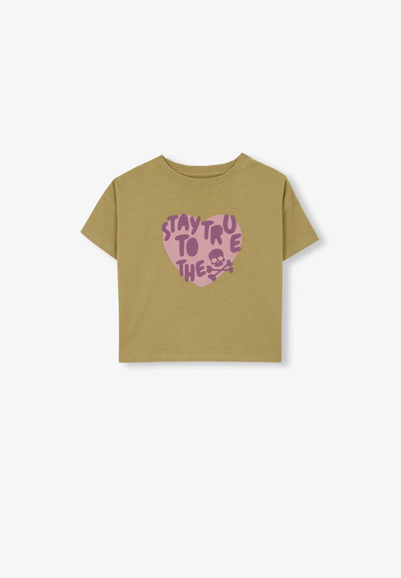 PUFF T-SHIRT WITH FRONT PRINT