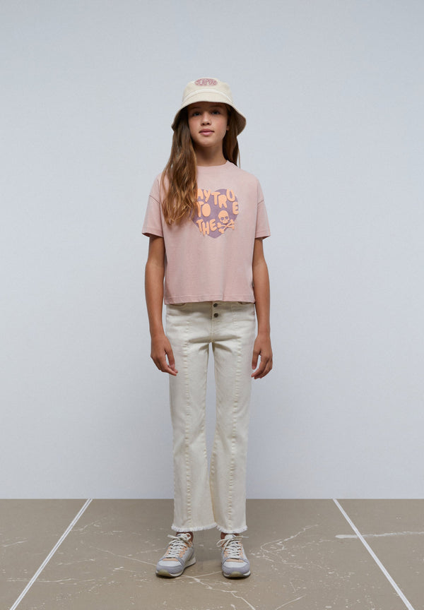 PUFF T-SHIRT WITH FRONT PRINT