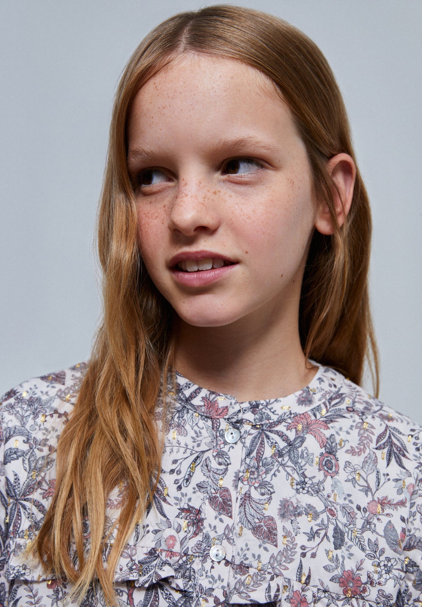 GINGHAM RUFFLED YOKE