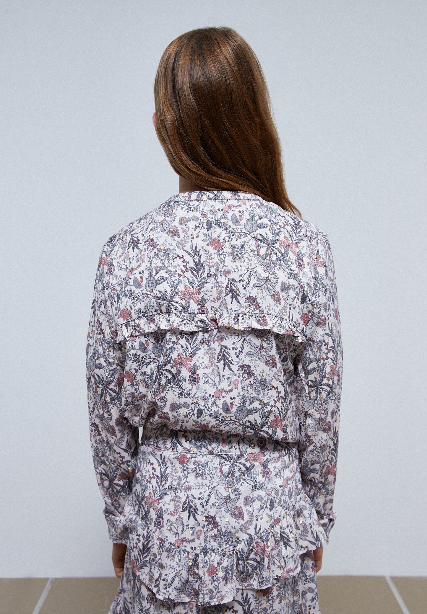 GINGHAM RUFFLED YOKE