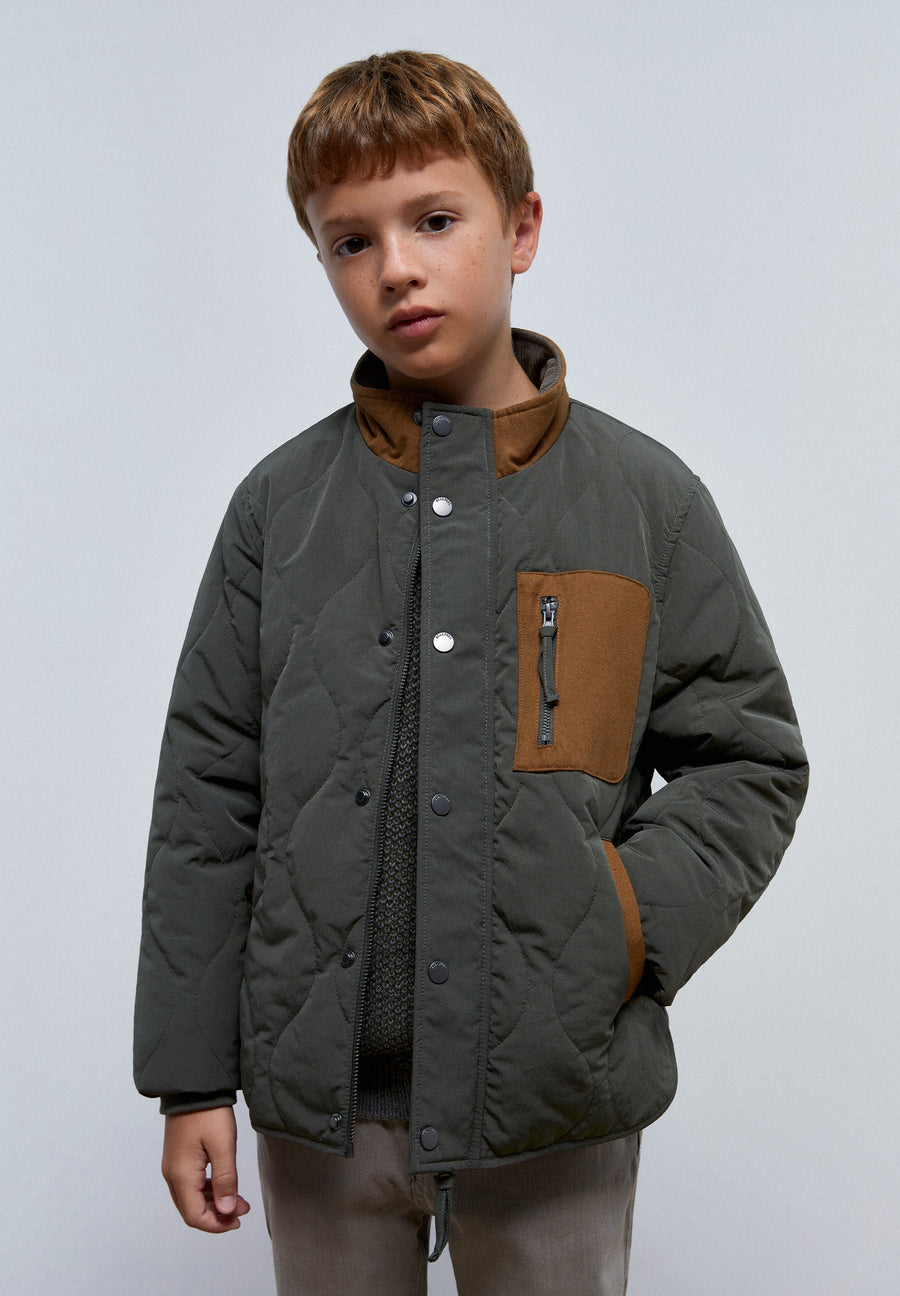CONTRAST POCKET CARDIGAN