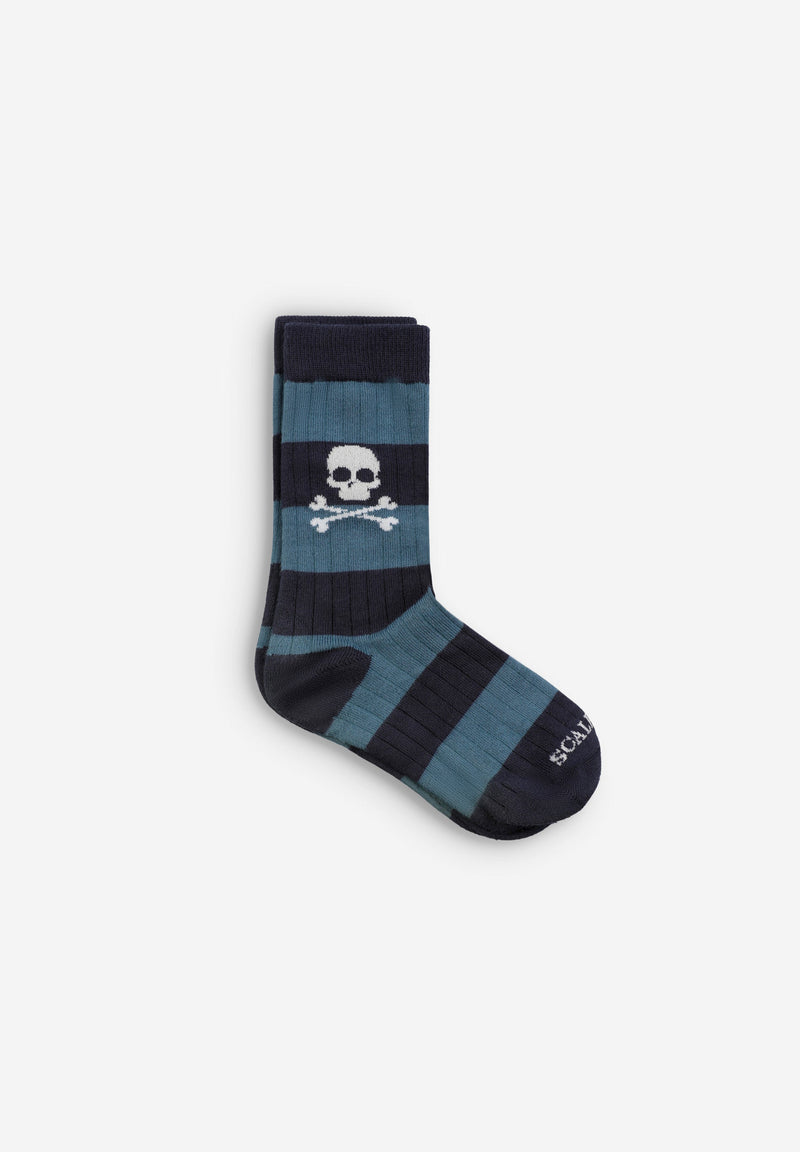 STRIPED RIBBED SOCKS