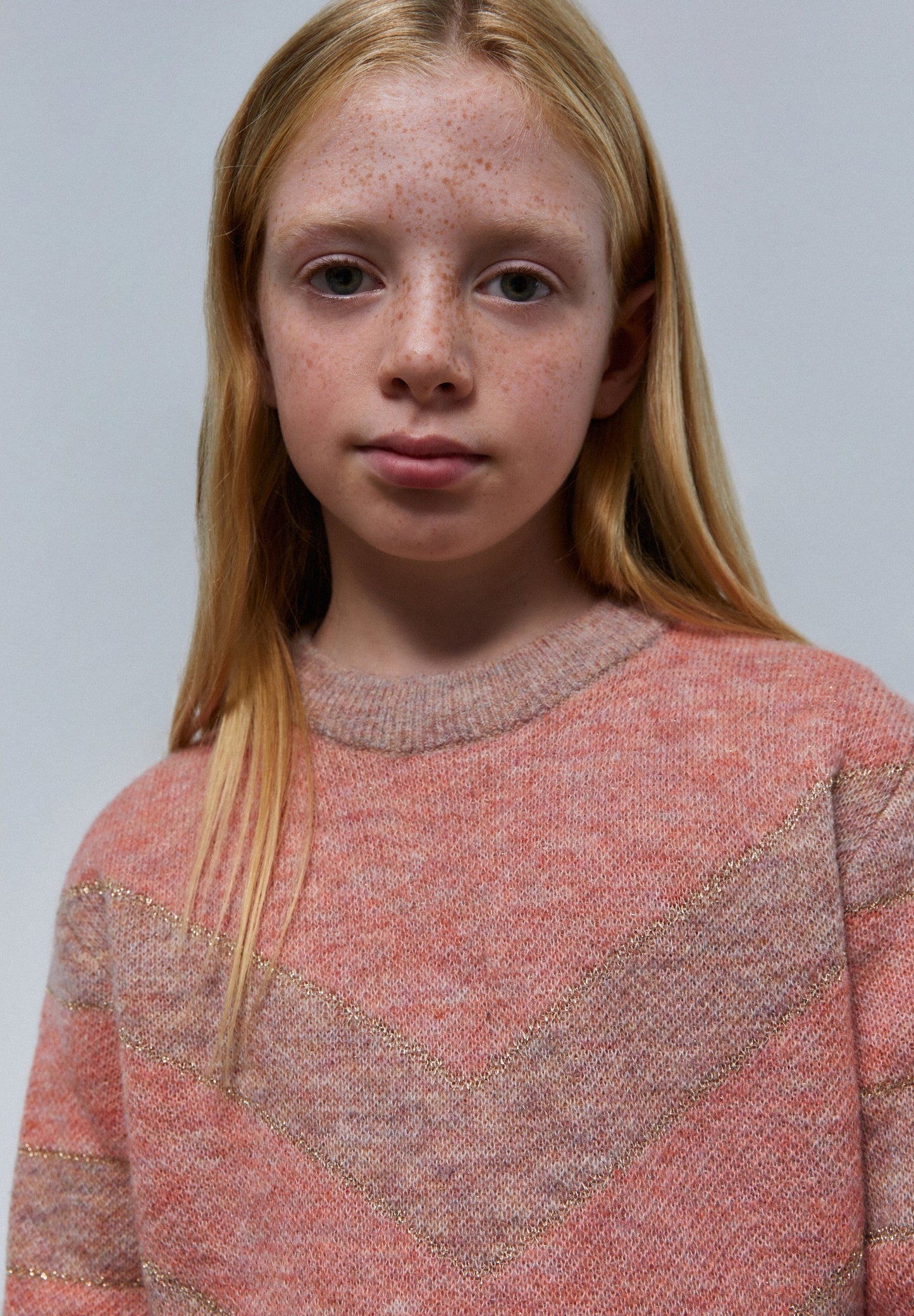 LUREX ZIG ZAG KNITTED SWEATER