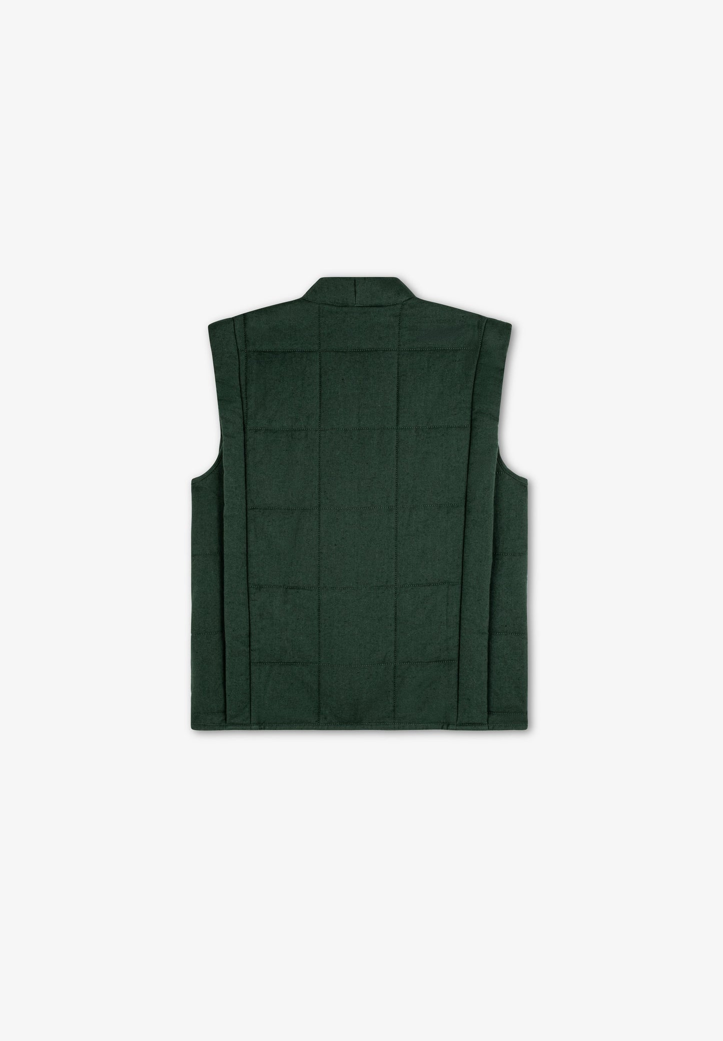 QUILTED WAISTCOAT WITH EMBROIDERED DETAILS
