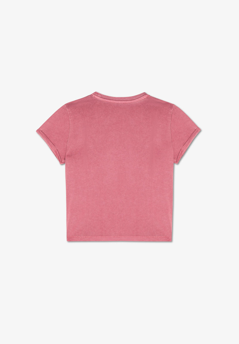 EMBROIDERED PICTURE T-SHIRT