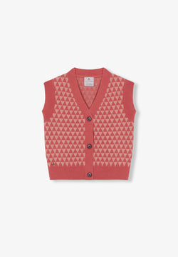 TRIANGLE TRICOT VEST GIRLS