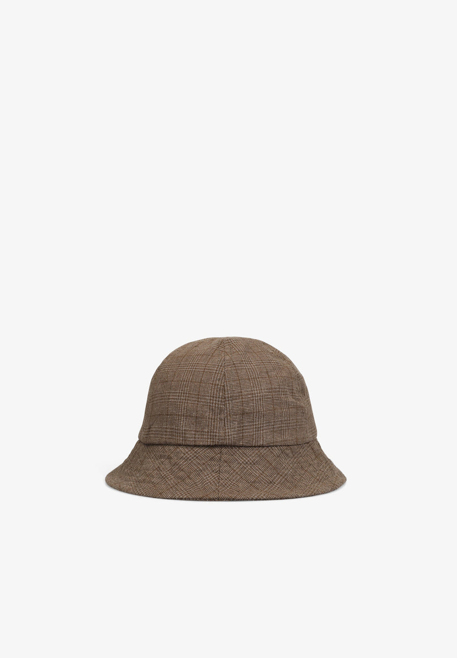 CHECKED BUCKET HAT