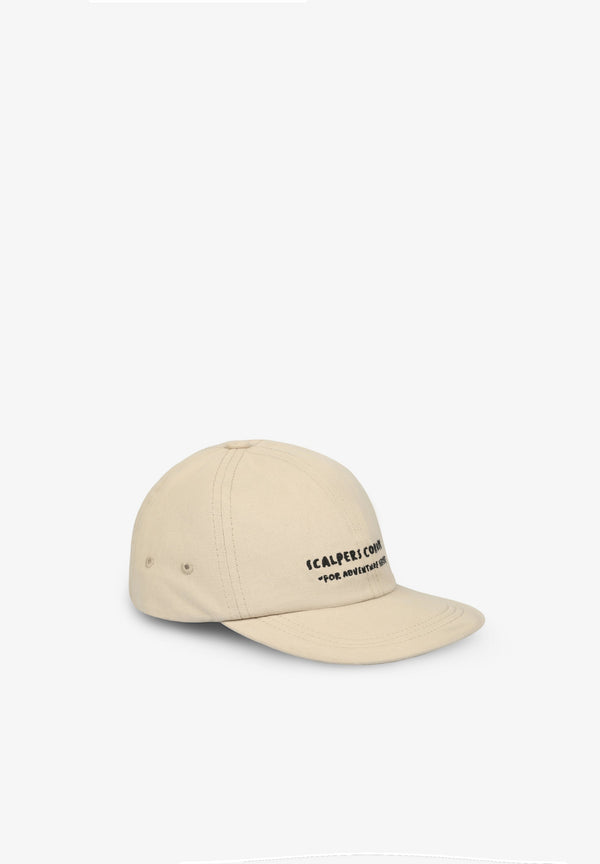 CANVAS CAP WITH EMBROIDERED LOGO
