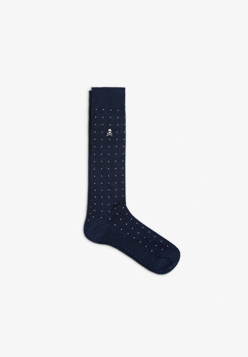 DOTTED SKULL SOCKS