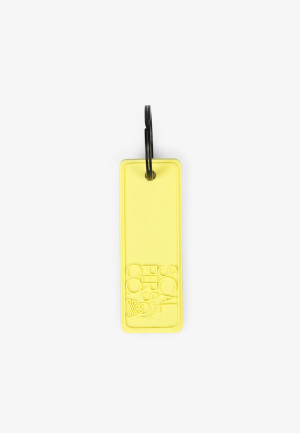 RUBBER LABEL KEYCHAIN
