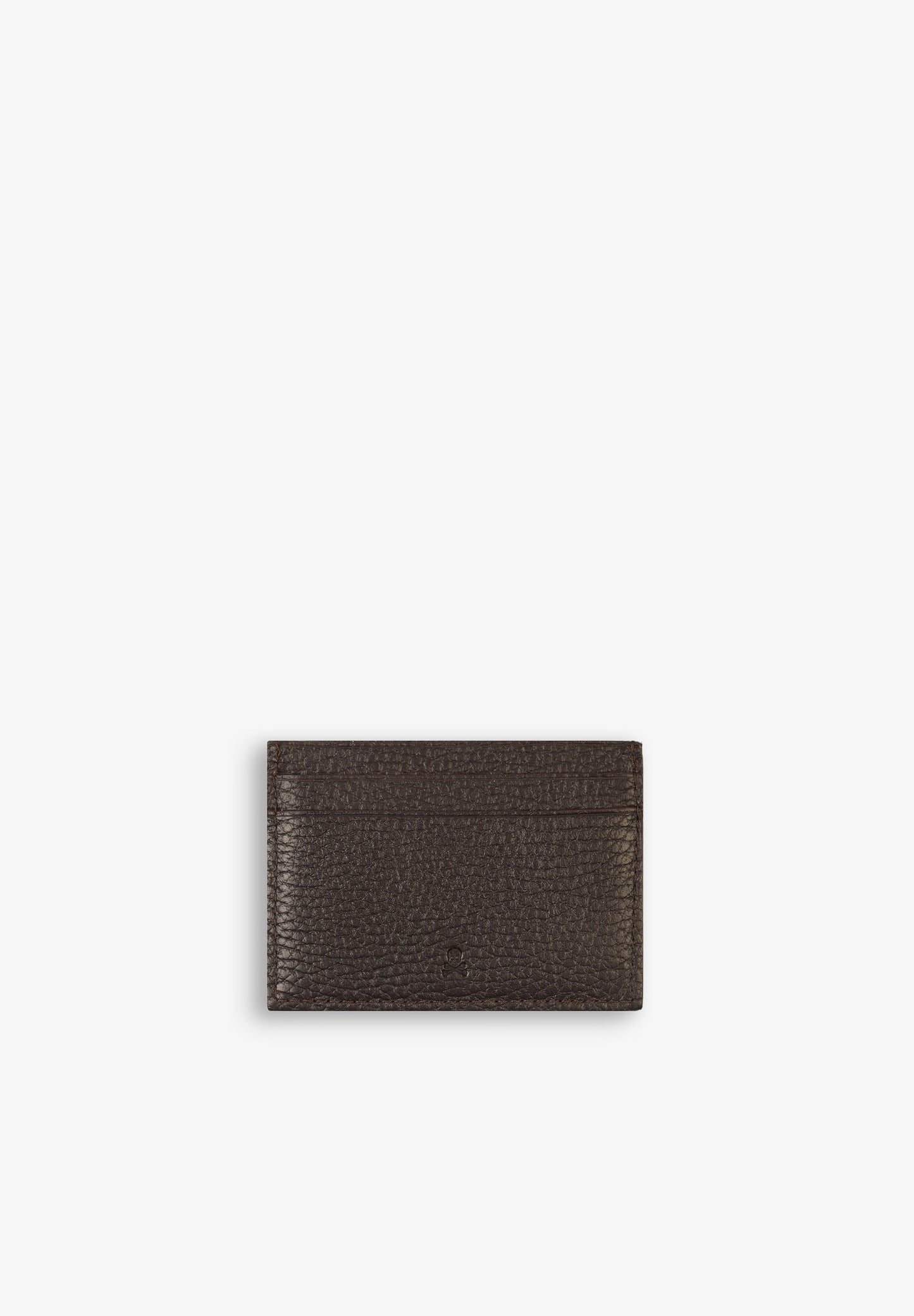 CONTRAST EMBOSSED LEATHER CARD HOLDER