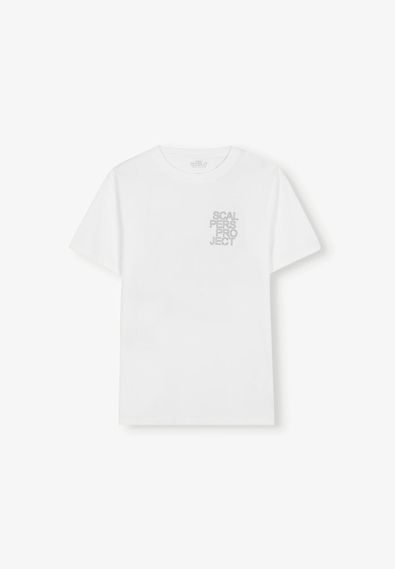 MOTIF T-SHIRT WITH BACK LOGO